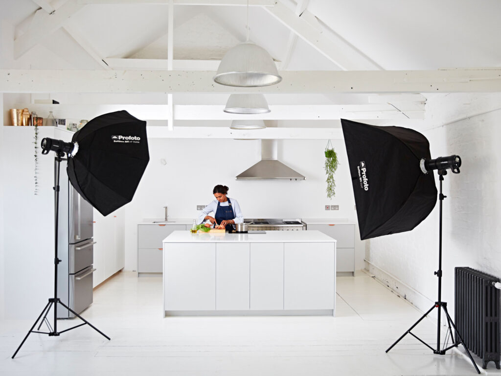 Video shoot at Kemble House photography studio
