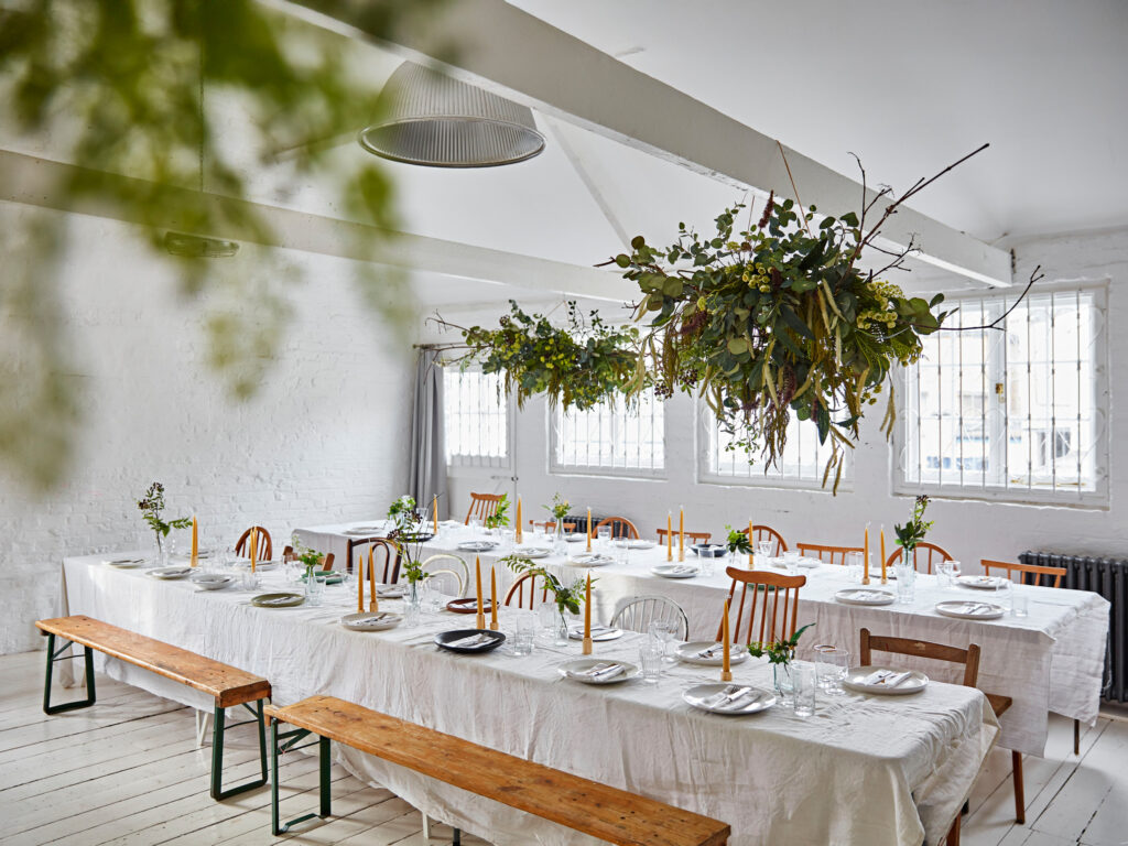 Event space for dinners, meetings, workshops, in south London